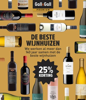 premium wijnhuizen nu extra voordelig. 25% korting.